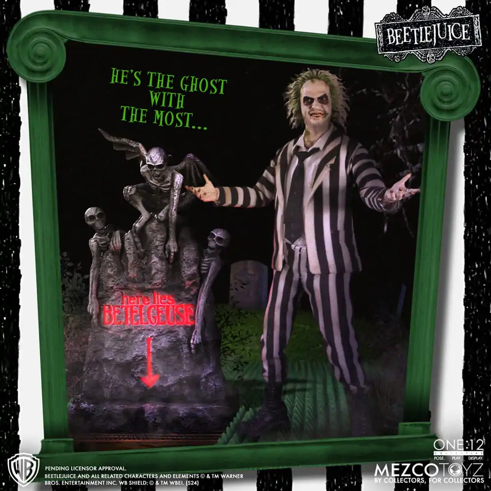 Beetlejuice figúrka 1/12 Beetlejuice Deluxe Edition 18 cm termékfotó