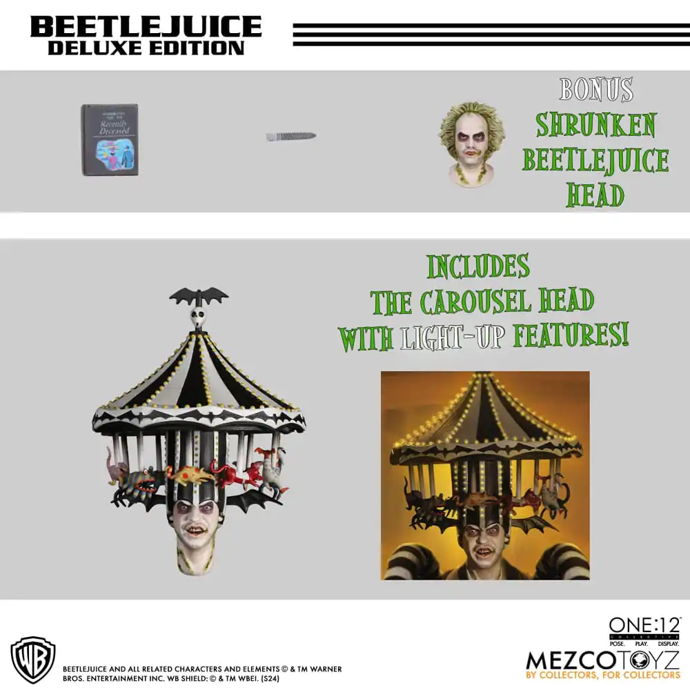 Beetlejuice figúrka 1/12 Beetlejuice Deluxe Edition 18 cm termékfotó