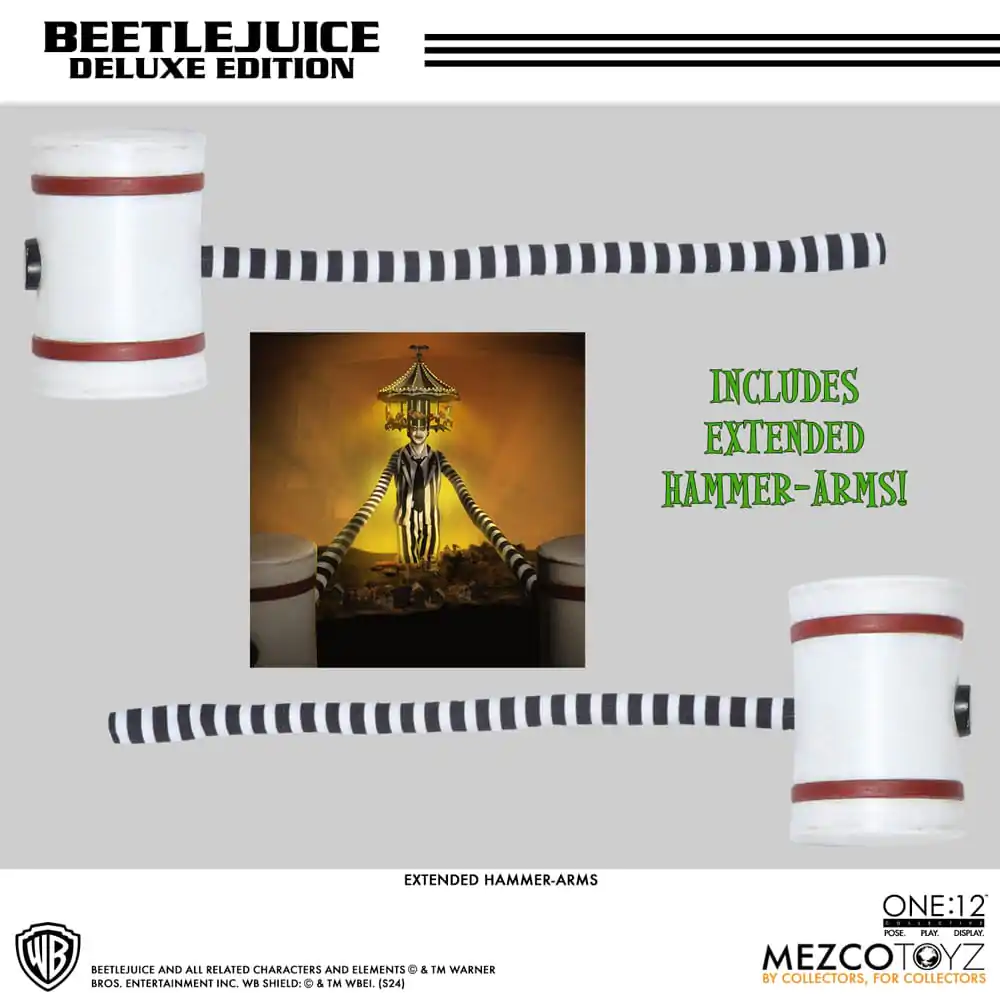 Beetlejuice figúrka 1/12 Beetlejuice Deluxe Edition 18 cm termékfotó