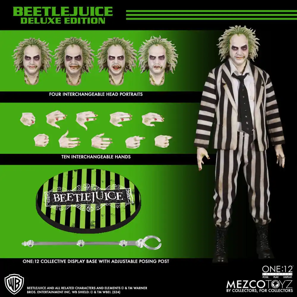 Beetlejuice figúrka 1/12 Beetlejuice Deluxe Edition 18 cm termékfotó