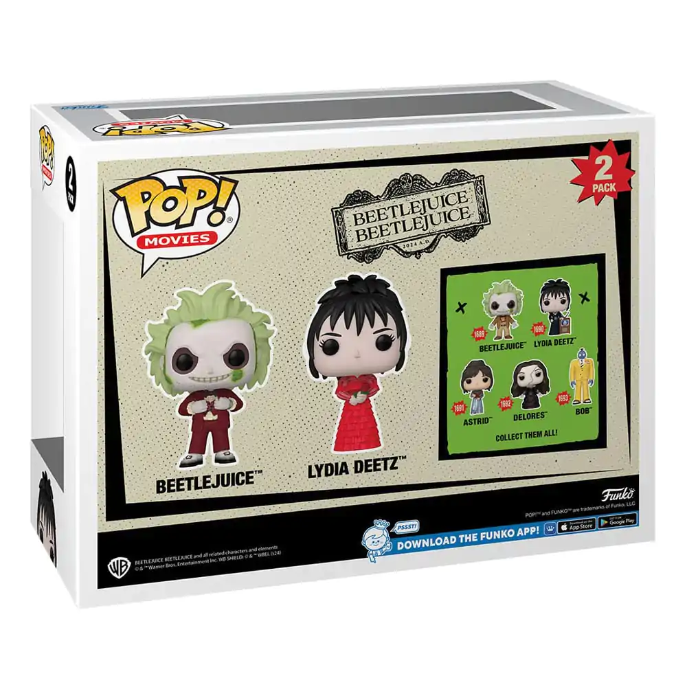 Beetlejuice 2 Funko POP! Animation Vinyl Figúrky Dvojbalenie Beetlejuice a Lydia Deetz 9 cm termékfotó