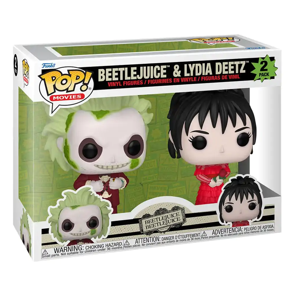 Beetlejuice 2 Funko POP! Animation Vinyl Figúrky Dvojbalenie Beetlejuice a Lydia Deetz 9 cm termékfotó