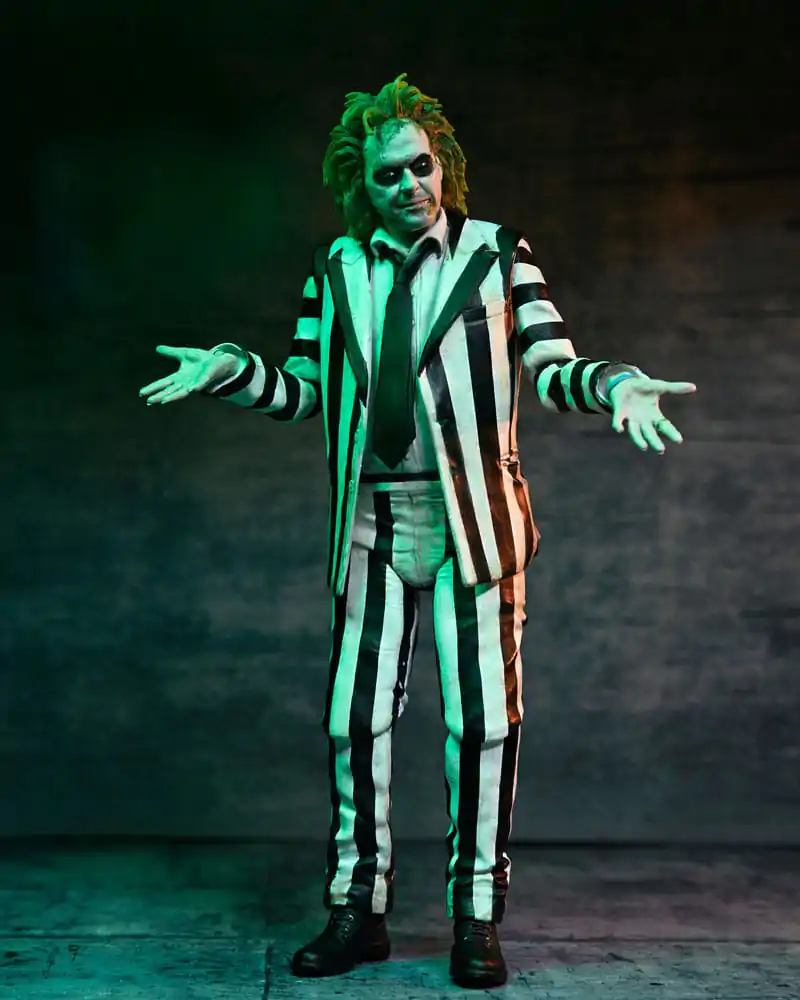 Beetlejuice Beetlejuice akčná figúrka 7 Scale Ultimate Striped Suit Beetlejuice 18 cm produktová fotografia