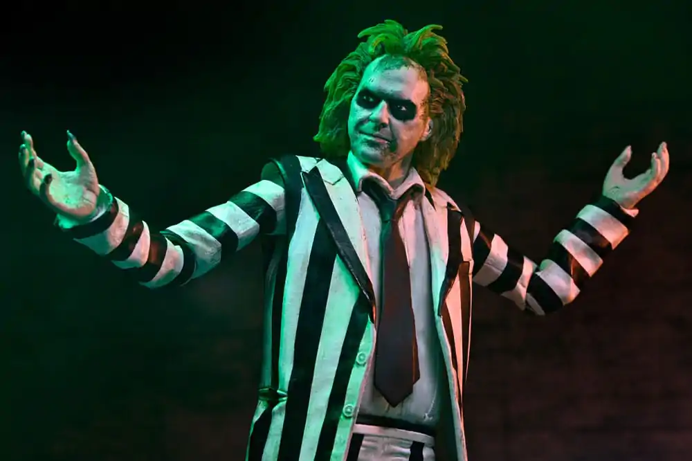 Beetlejuice Beetlejuice akčná figúrka 7 Scale Ultimate Striped Suit Beetlejuice 18 cm produktová fotografia