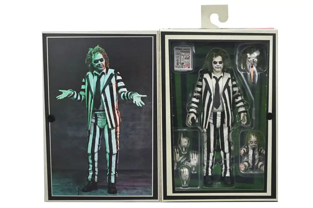 Beetlejuice Beetlejuice akčná figúrka 7 Scale Ultimate Striped Suit Beetlejuice 18 cm produktová fotografia