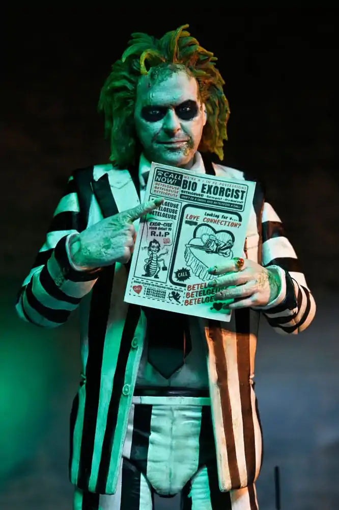 Beetlejuice Beetlejuice akčná figúrka 7 Scale Ultimate Striped Suit Beetlejuice 18 cm produktová fotografia