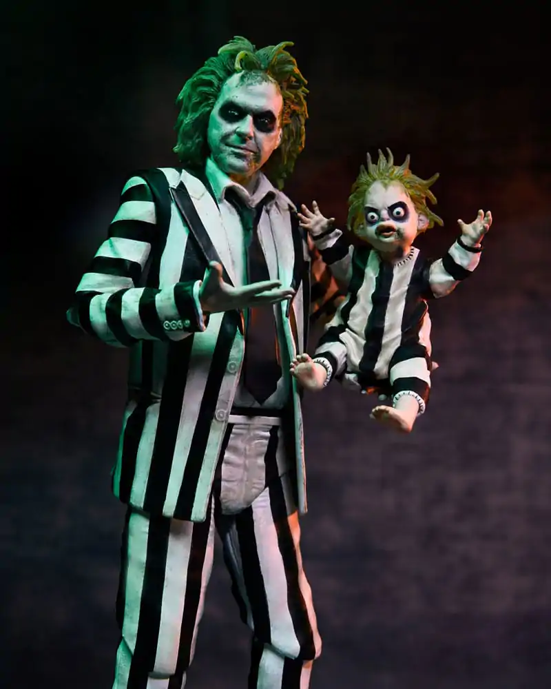 Beetlejuice Beetlejuice akčná figúrka 7 Scale Ultimate Striped Suit Beetlejuice 18 cm produktová fotografia