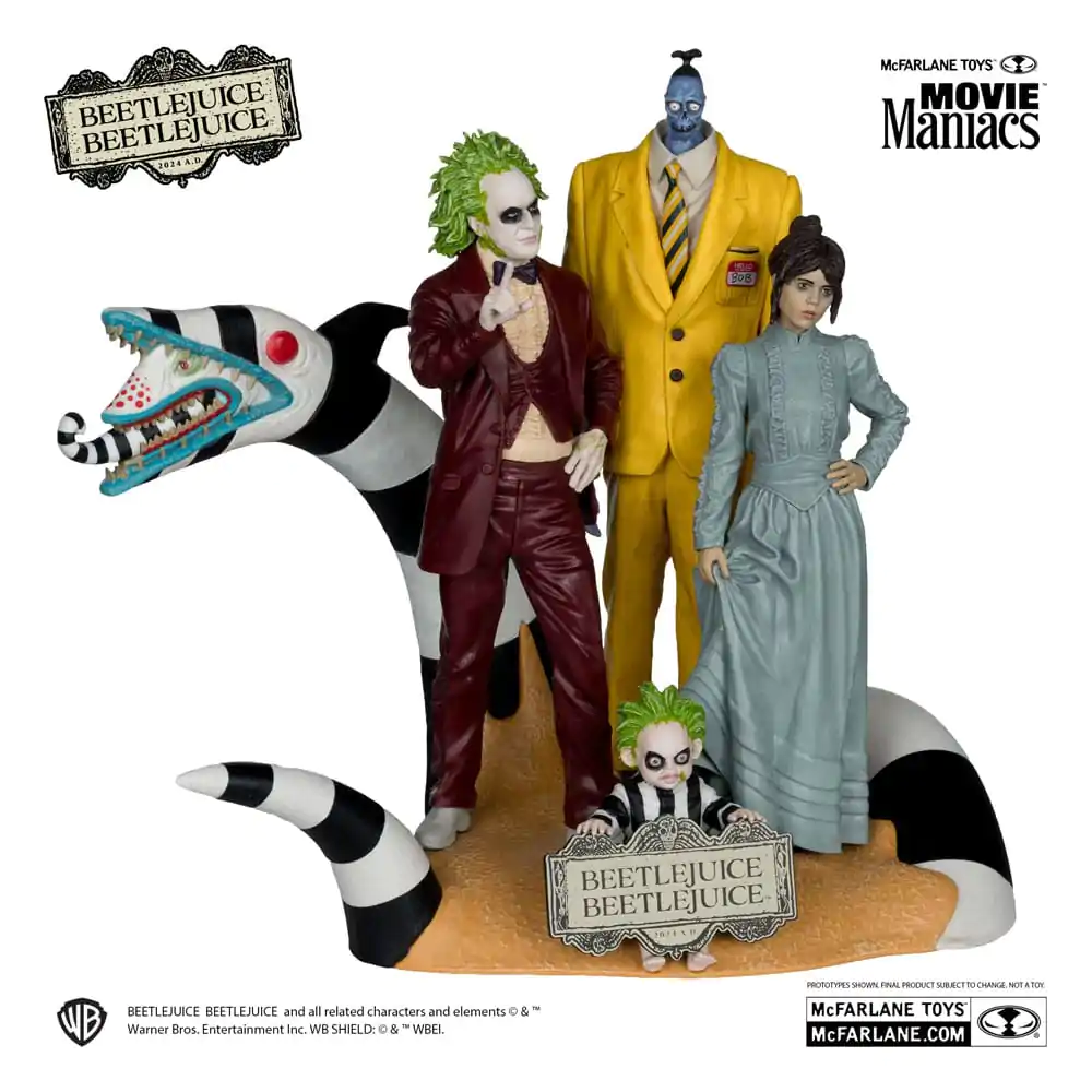 Beetlejuice Beetlejuice Movie Maniacs 4-kusové balenie PVC sôch 15 cm produktová fotografia