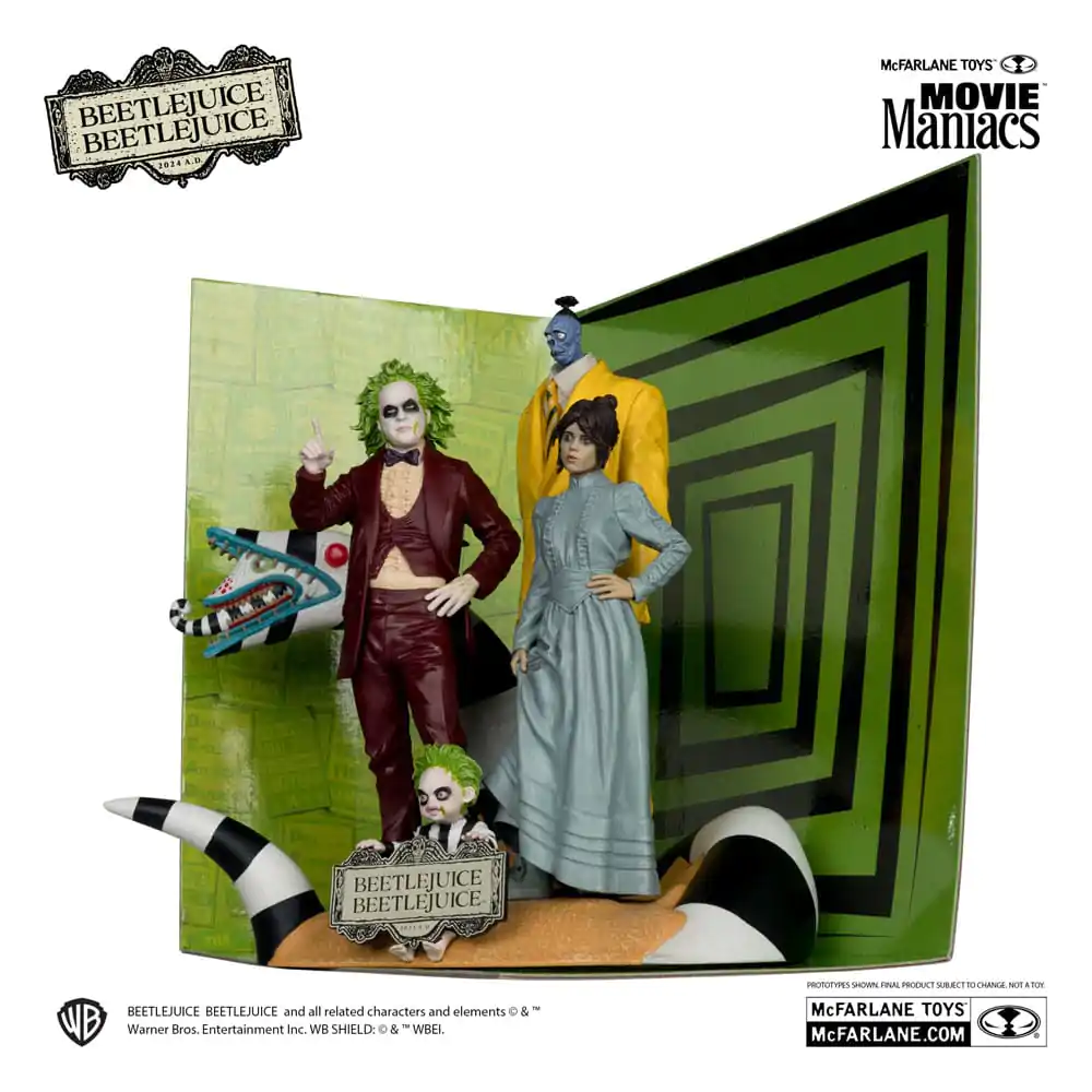 Beetlejuice Beetlejuice Movie Maniacs 4-kusové balenie PVC sôch 15 cm produktová fotografia