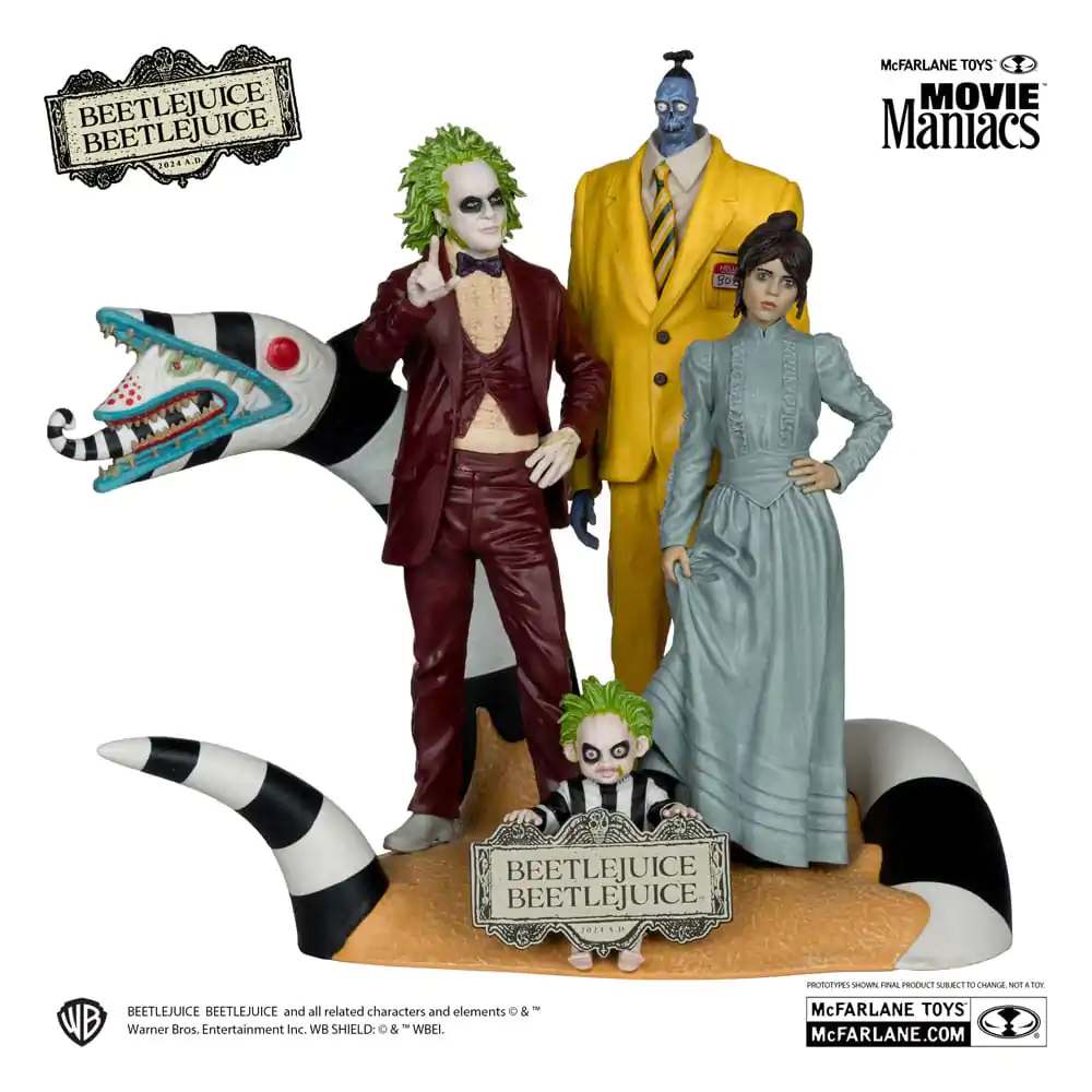 Beetlejuice Beetlejuice Movie Maniacs 4-kusové balenie PVC sôch 15 cm produktová fotografia