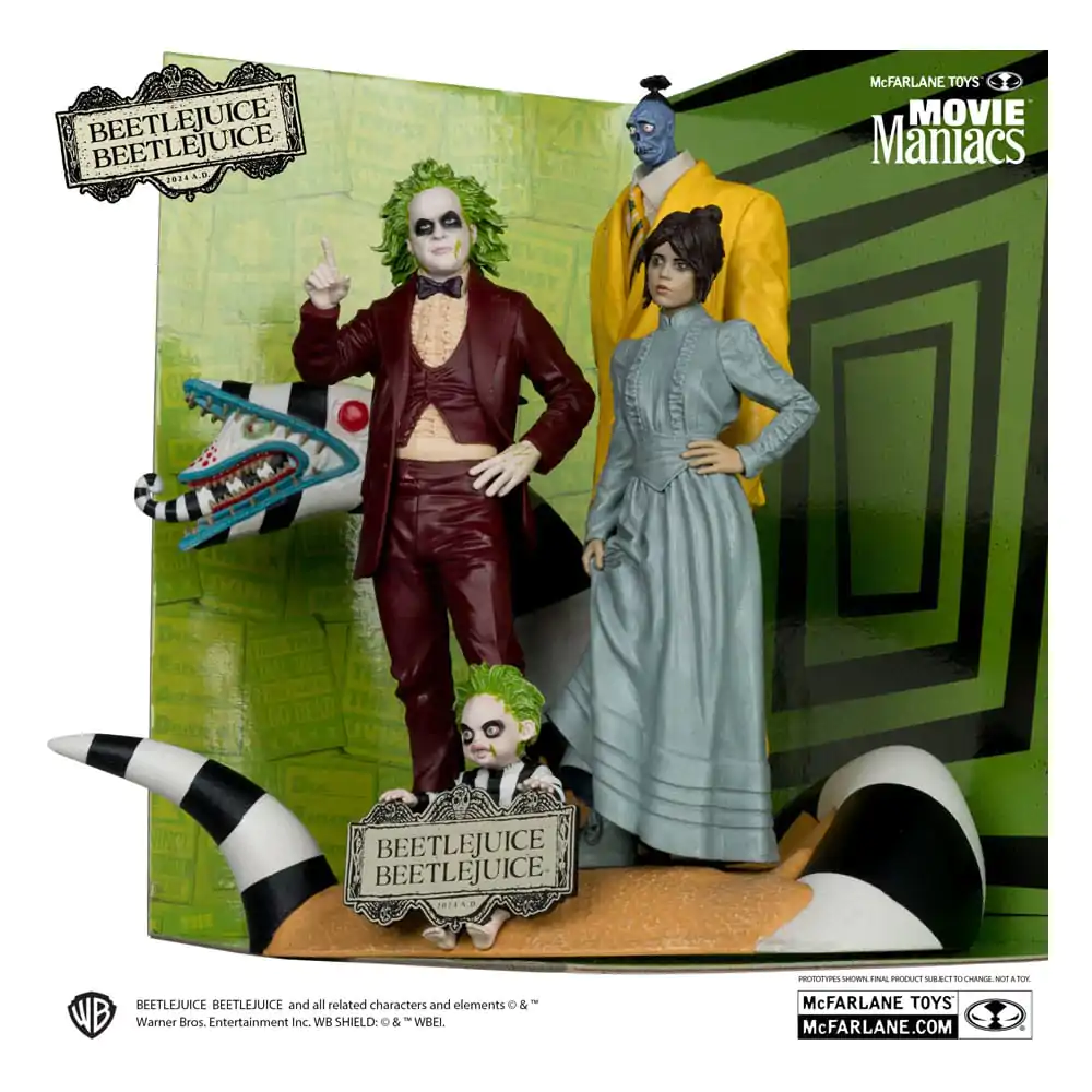 Beetlejuice Beetlejuice Movie Maniacs 4-kusové balenie PVC sôch 15 cm produktová fotografia