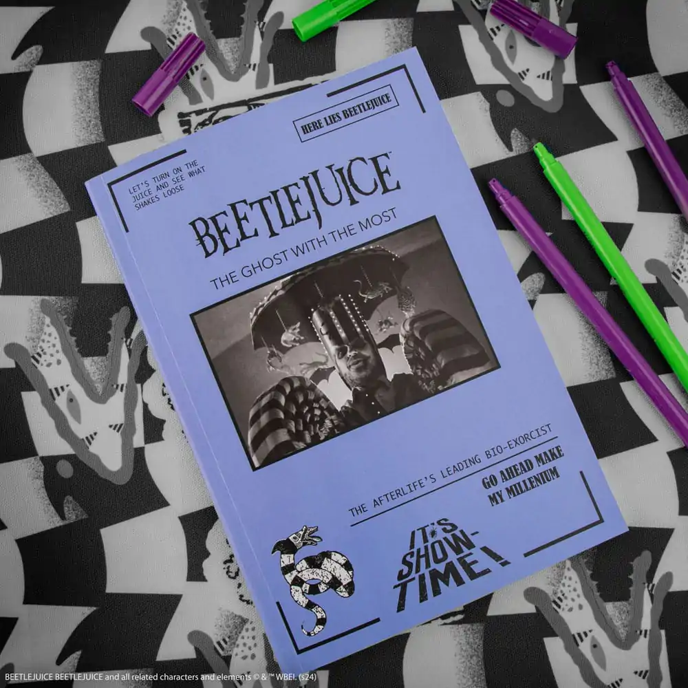 Beetlejuice Notebook It's Show Time - Zápisník produktová fotografia