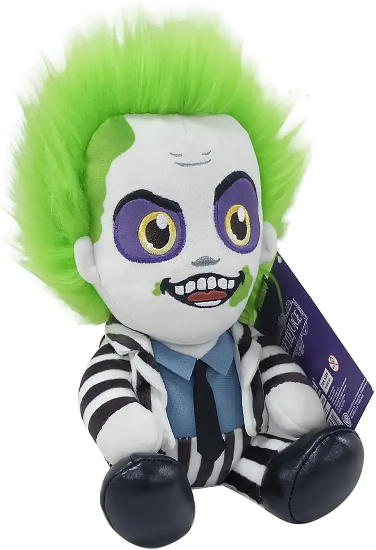 Beetlejuice Phunny Plyšová Figúrka Beetlejuice sediaci s prúžkovaným oblečením 18 cm produktová fotografia