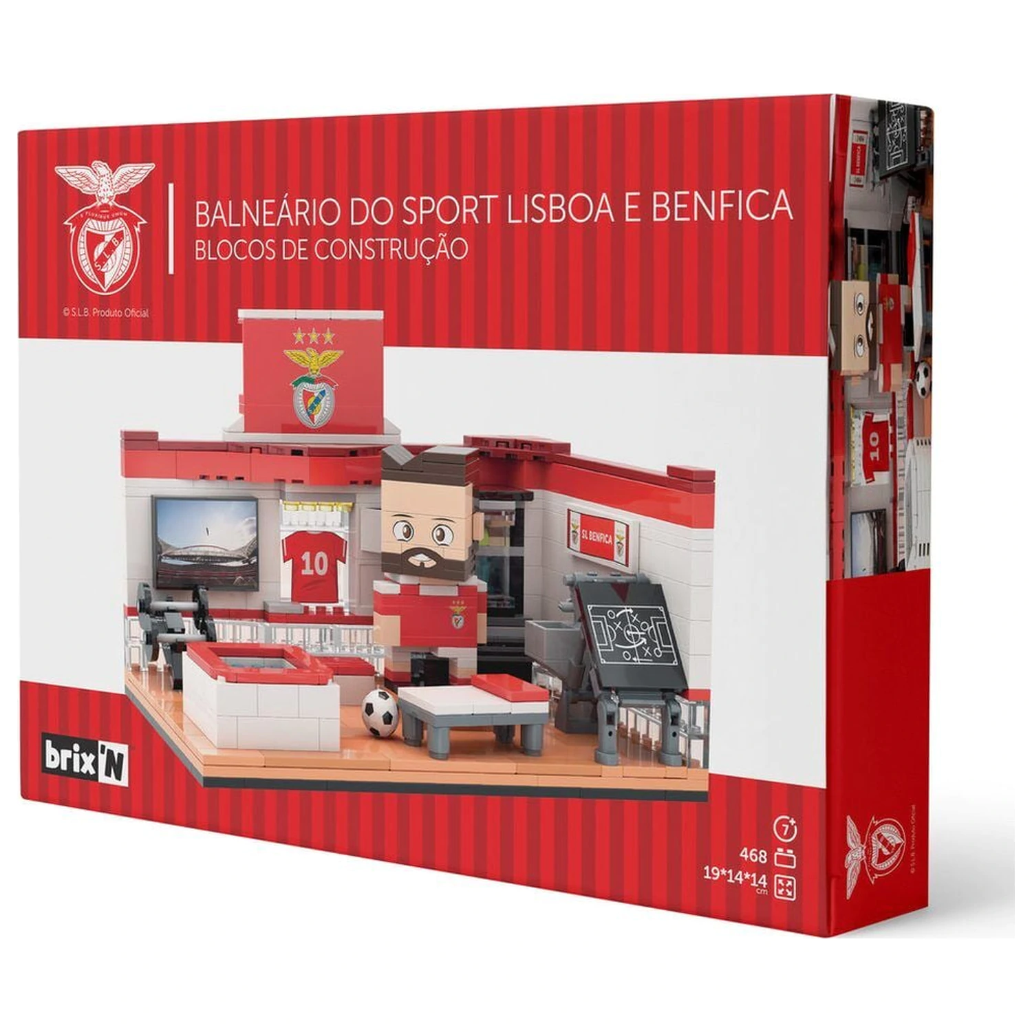 Benfica šatňa set s figúrkou 468ks produktová fotografia
