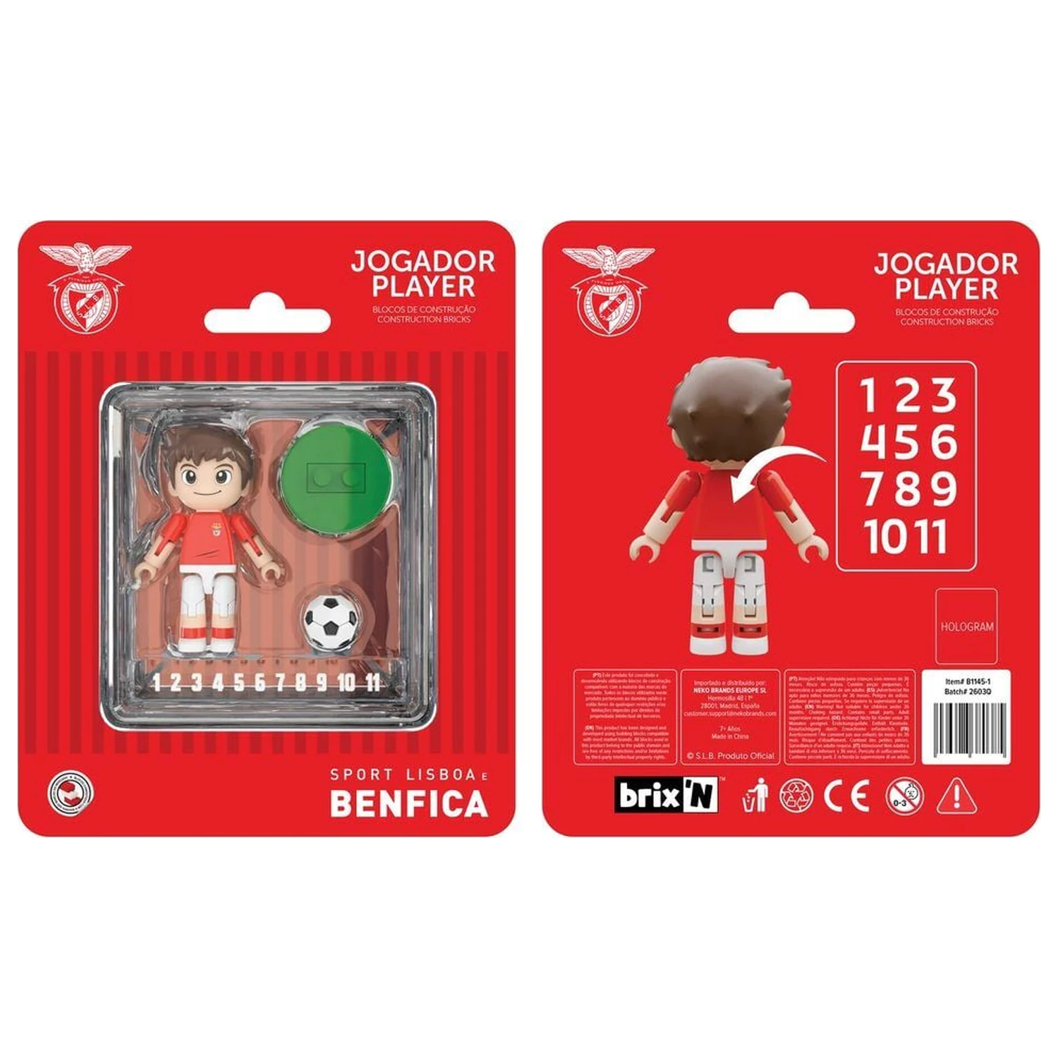 Figúrka hráča Benfica 4cm produktová fotografia