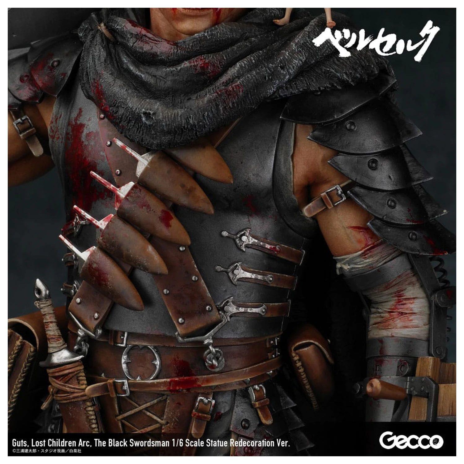 Berserk Socha 1/6 Guts Lost Children Arc The Black Swordsman Redecoration Ver. 38 cm produktová fotografia