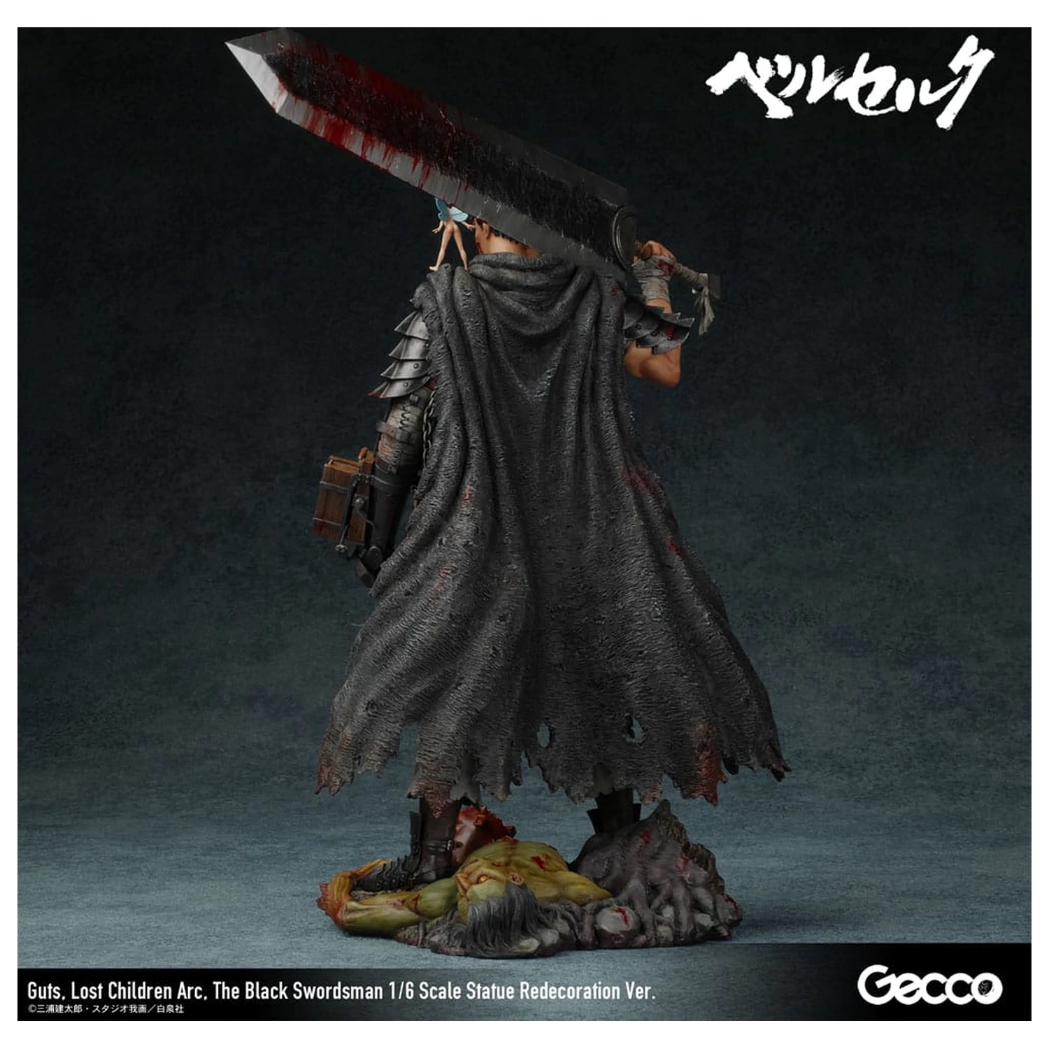 Berserk Socha 1/6 Guts Lost Children Arc The Black Swordsman Redecoration Ver. 38 cm produktová fotografia