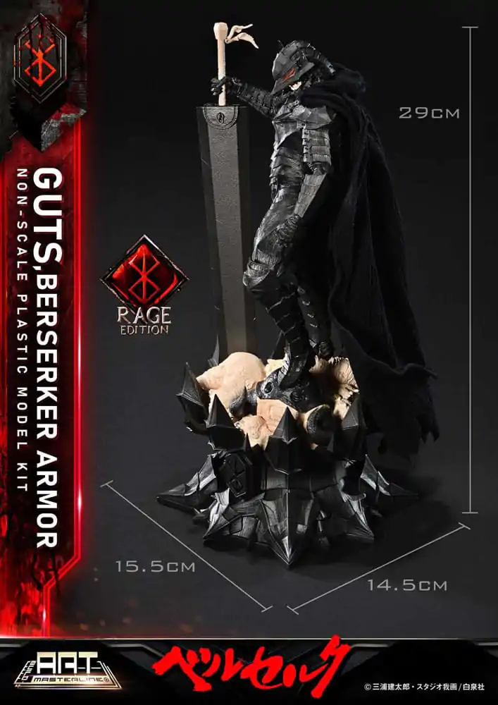 Berserk Build Art Masterline plastový model Guts Berserker Armor Rage 30 cm produktová fotografia