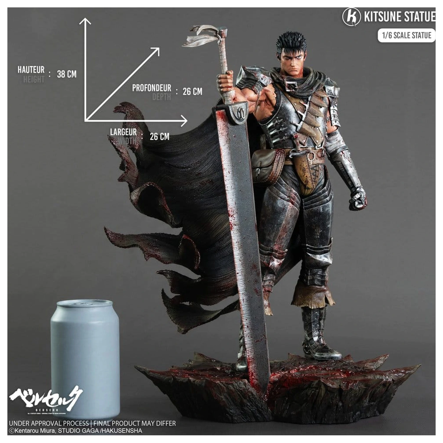 Berserk socha 1/6 Guts 38 cm produktová fotografia