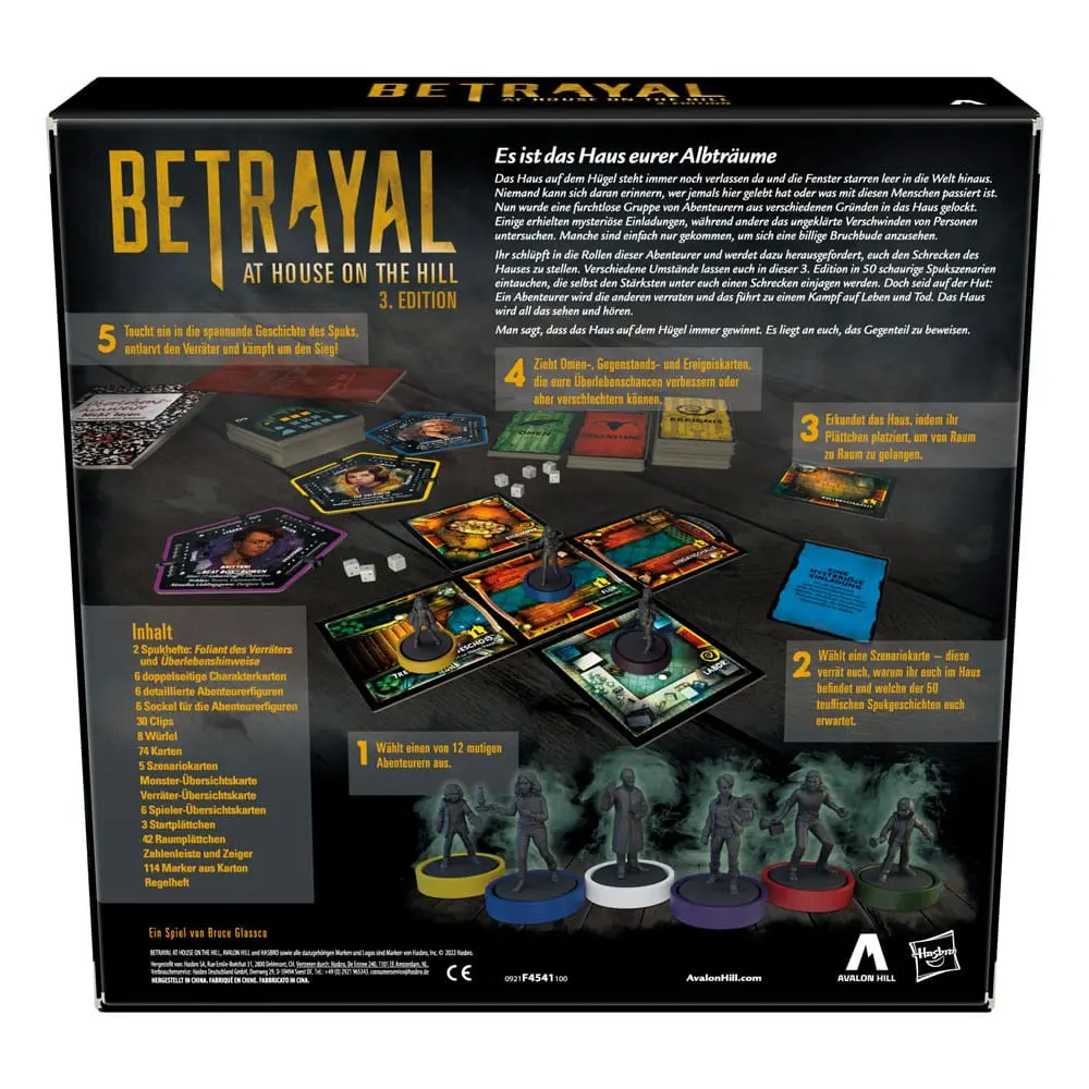 Betrayal at House on the Hill Spoločenská hra 3. vydanie *Nemecká verzia* termékfotó