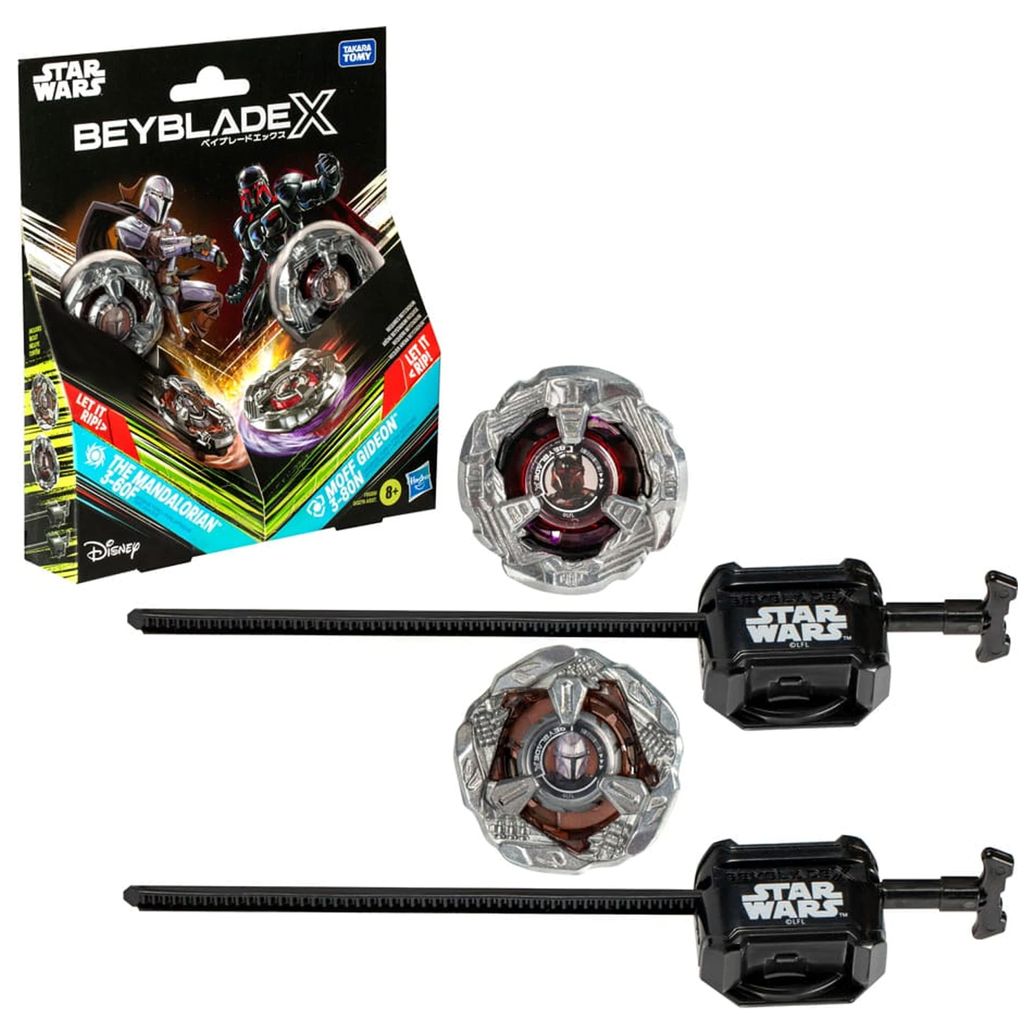 Beyblade X a Star Wars Collab The Mandalorian 3-60F vs. Moff Gideon 3-80N produktová fotografia