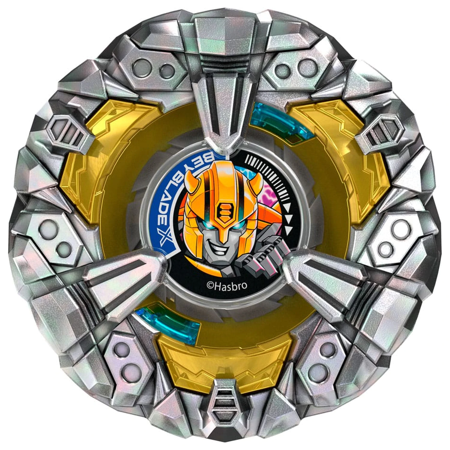 Beyblade X a Transformers Collab Bumblebee 3-60GP vs. Shockwave 5-80O produktová fotografia