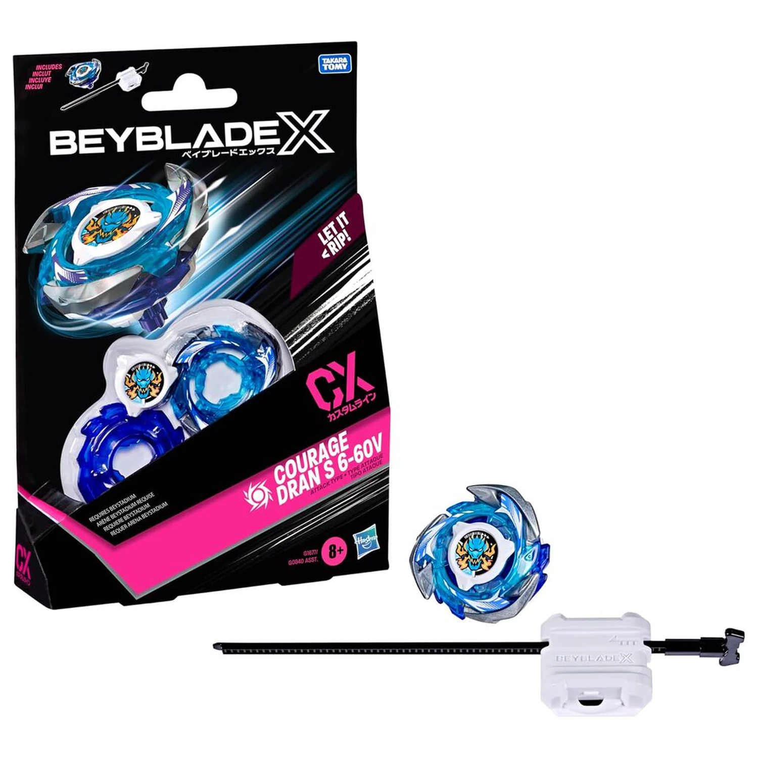 Beyblade X Courage Dran S 6-60V súprava hra produktová fotografia