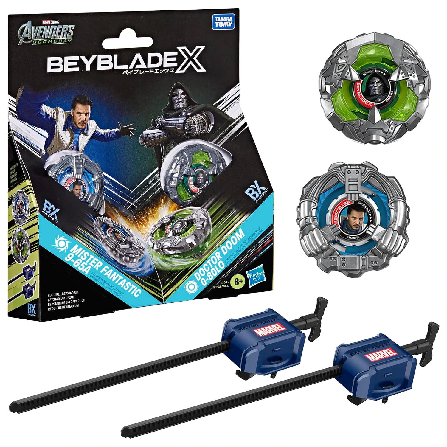 BEYBLADE X Mister Fantastic 9-65A & Doctor Doom 0-80LO produktová fotografia