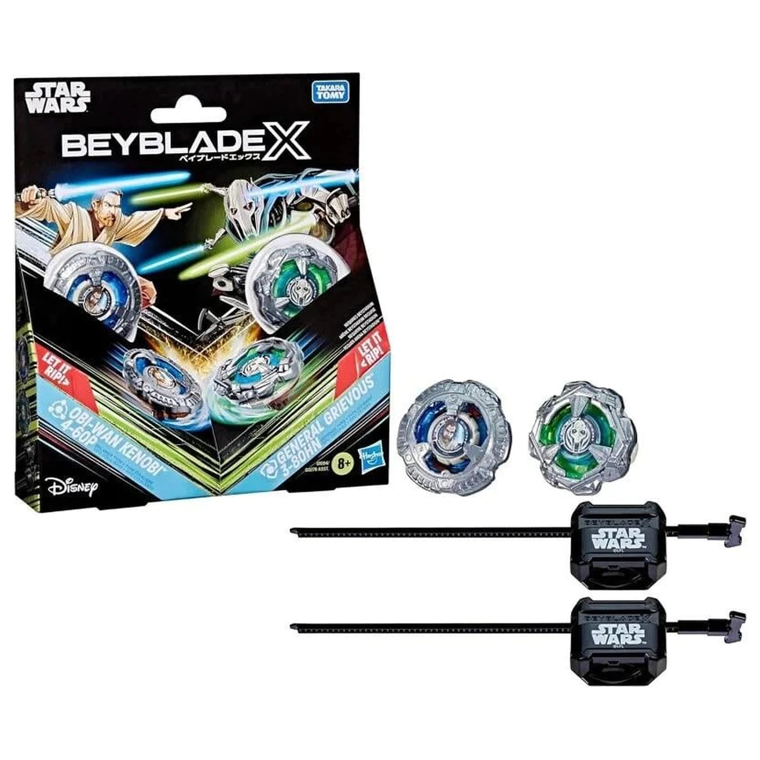 BEYBLADE X Obi-Wan Kenobi 4-60P a General Grievous 3-80HN produktová fotografia