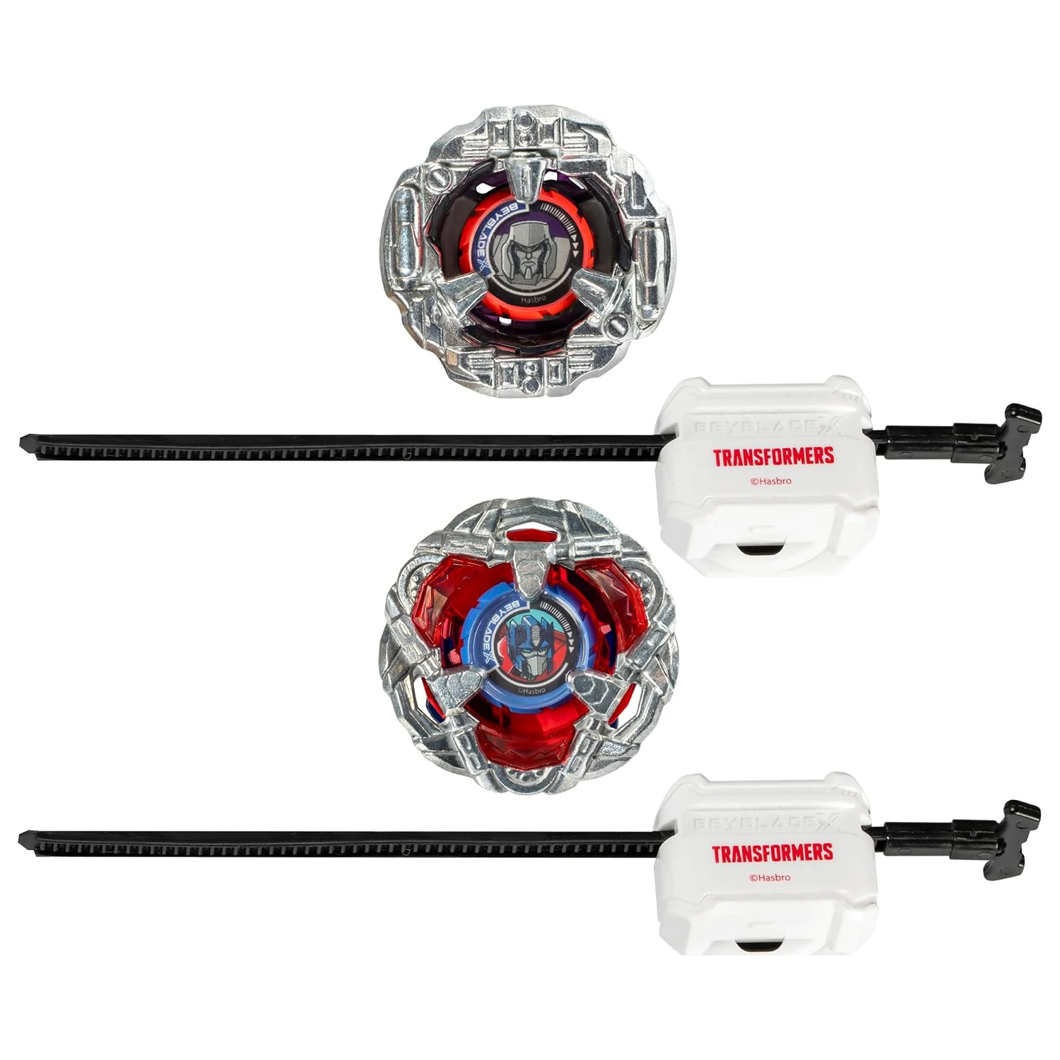 Beyblade X Optimus Prime 4-60P a Megatron 4-80B produktová fotografia