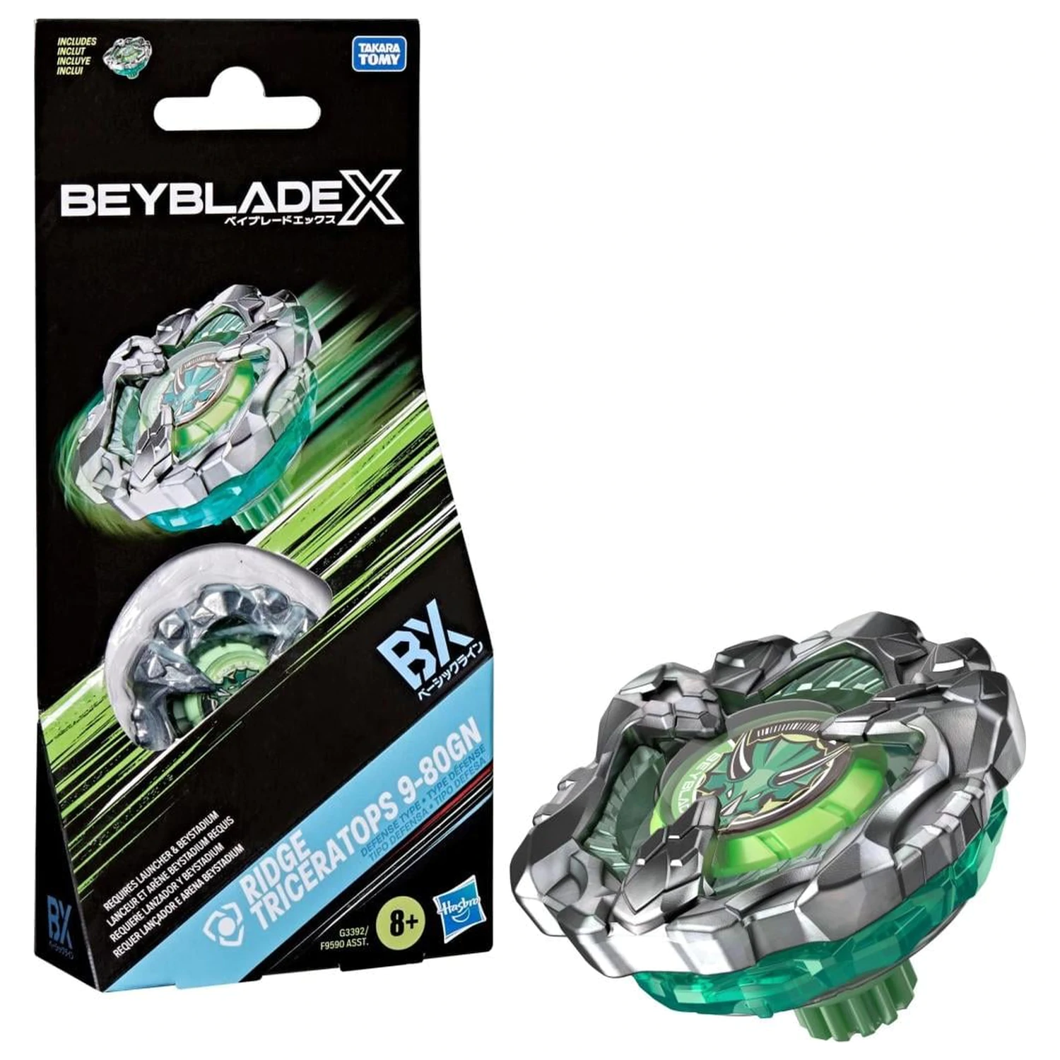 Beyblade X Ridge Triceratops 9-80GN produktová fotografia