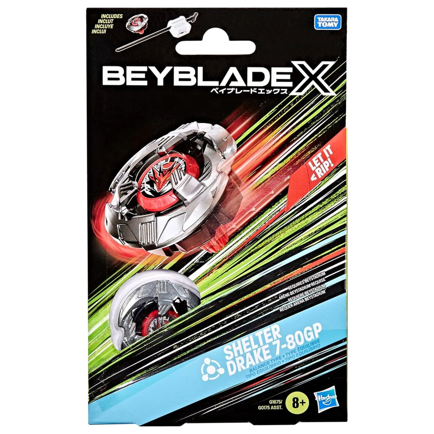 Beyblade X Shelter Drake 7-80GP súprava hry produktová fotografia