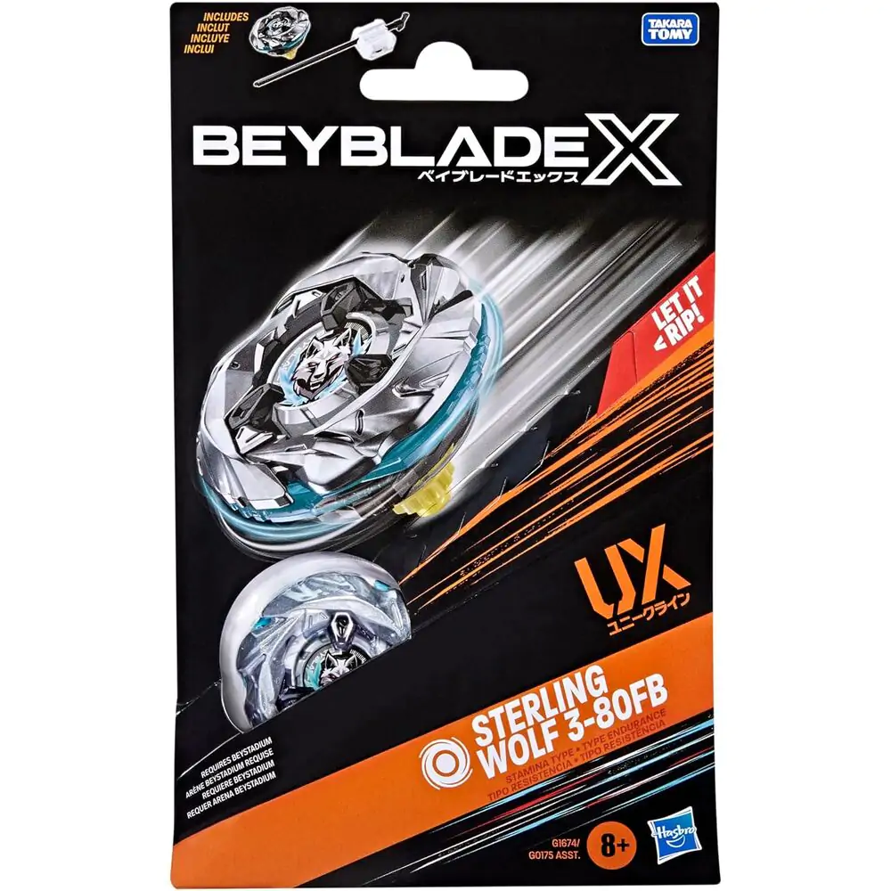 Beyblade X Sterling Wolf 3-80FB UX herná štartovacia súprava produktová fotografia