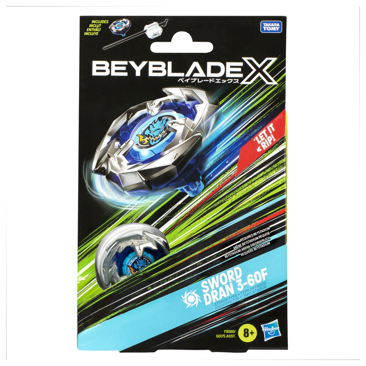 Beyblade X Sword Dran 3-60F súprava hra produktová fotografia