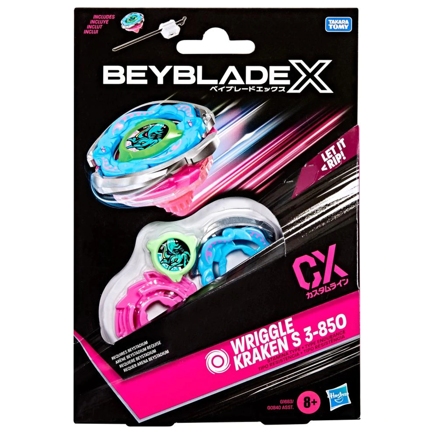 Beyblade X Wriggle Kraken S 3-85O CX štartovací balíček produktová fotografia