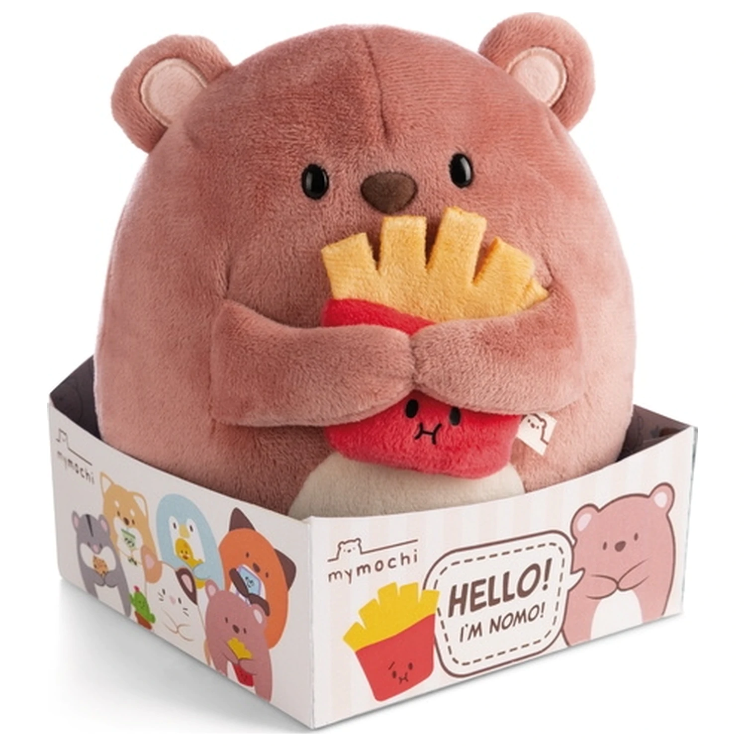 BIG FRIENDS Bear Nomo s hranolčekmi plyšový 27 cm produktová fotografia