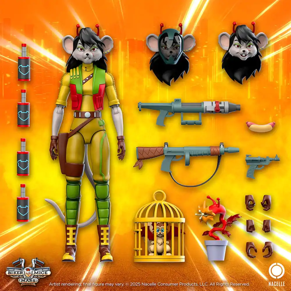Biker Mice From Mars Akčná figúrka Carbine 23 cm produktová fotografia