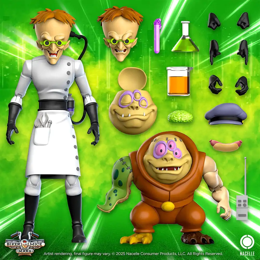 Biker Mice From Mars Action Figure Karbunkle & Fred The Mutant 23 cm Akčná Figúrka produktová fotografia
