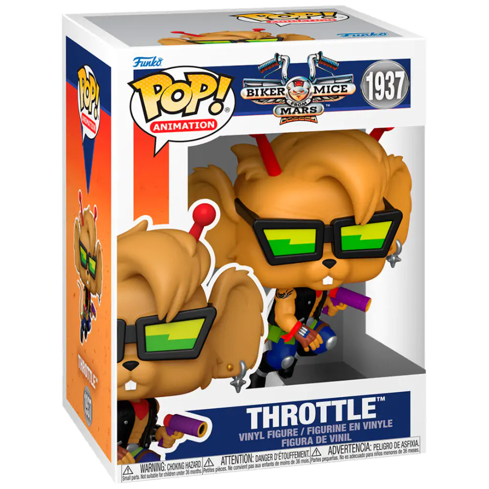 Biker Mice From Mars Pop! Animation Vinylová figúrka Throttle 9 cm produktová fotografia