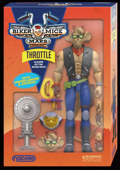 Biker Mice From Mars akčná figúrka Throttle 18 cm termékfotó