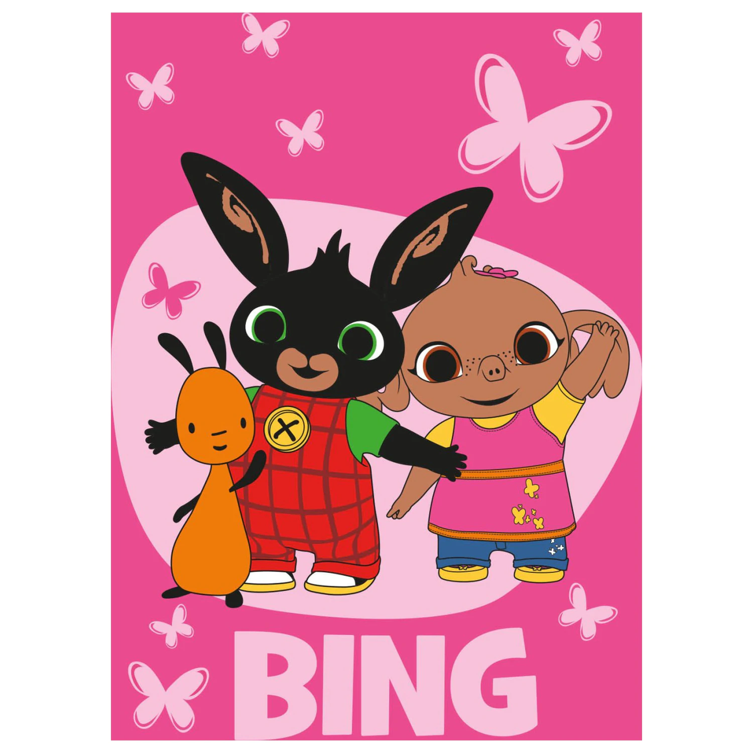 Bing Butterflies fleecová deka produktová fotografia