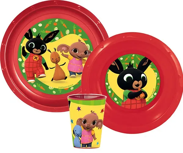 Bing obedová súprava, plastová produktová fotografia