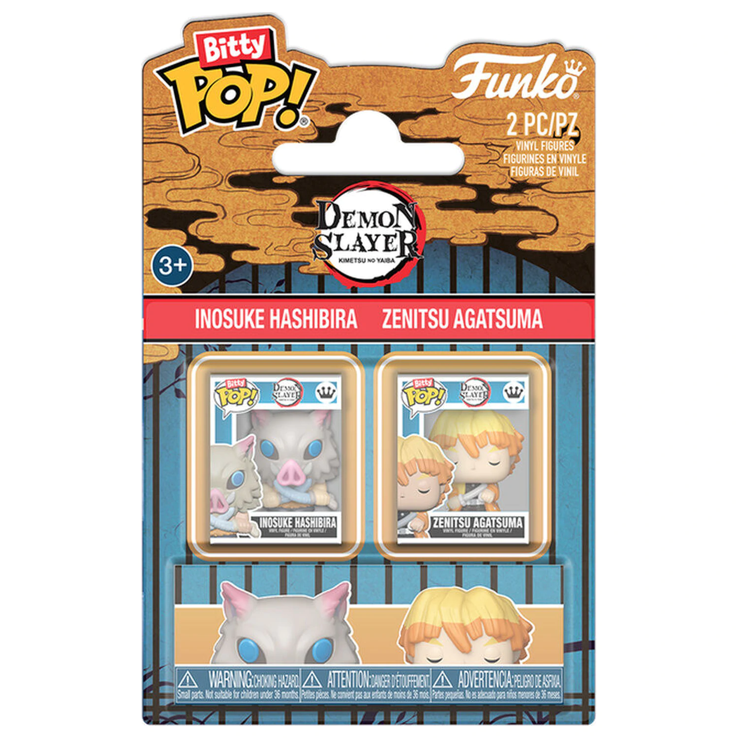 Bitty Funko POP! balenie 2 Demon Slayer Inosuke & Zenitsu produktová fotografia