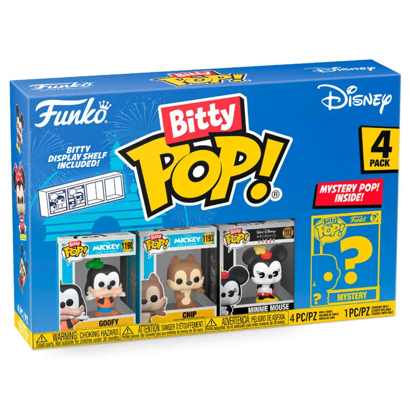 Disney Bitty POP! Vinylová figura 4-es csomag Goofy 2,5 cm termékfotó