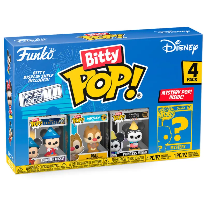 Disney Bitty POP! Vinilová figúrka 4 ks čarodej Mickey 2,5 cm termékfotó