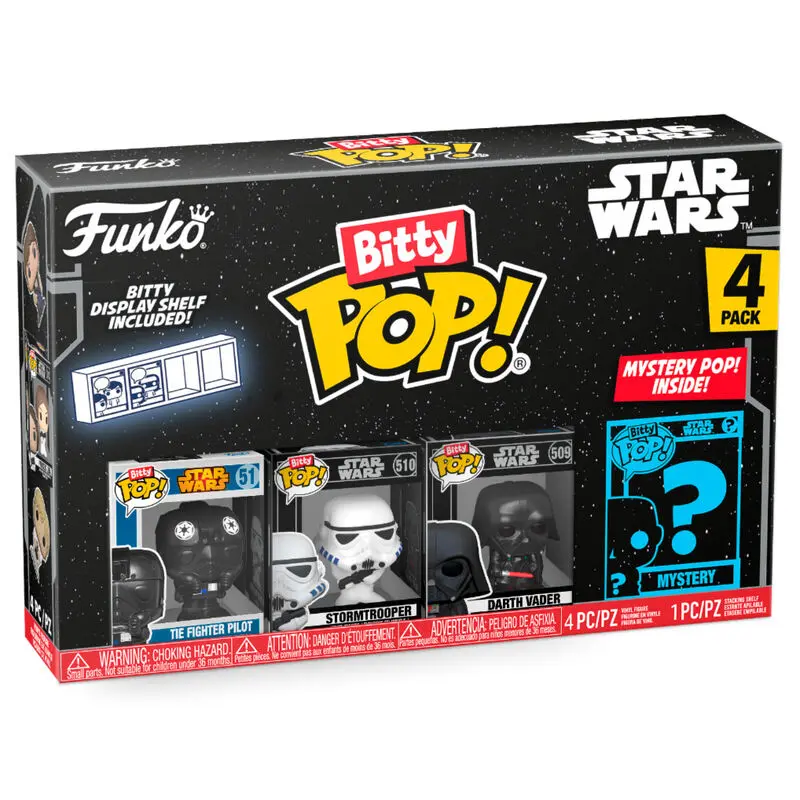 Star Wars Bitty POP! Vinyl figúrka 4-csomag Darth Vader 2,5 cm termékfotó