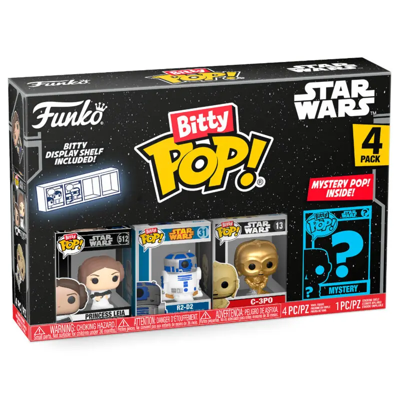 Star Wars Bitty POP! Vinyl figura 4 kusy Leia 2,5 cm termékfotó