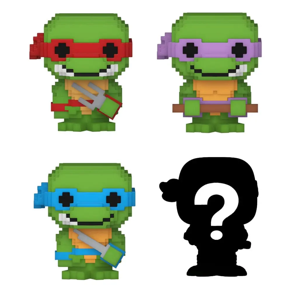 Teenage Mutant Ninja Turtles Bitty POP! Vinylová figúrka 4-Pack 8-Bit 2,5 cm produktová fotografia