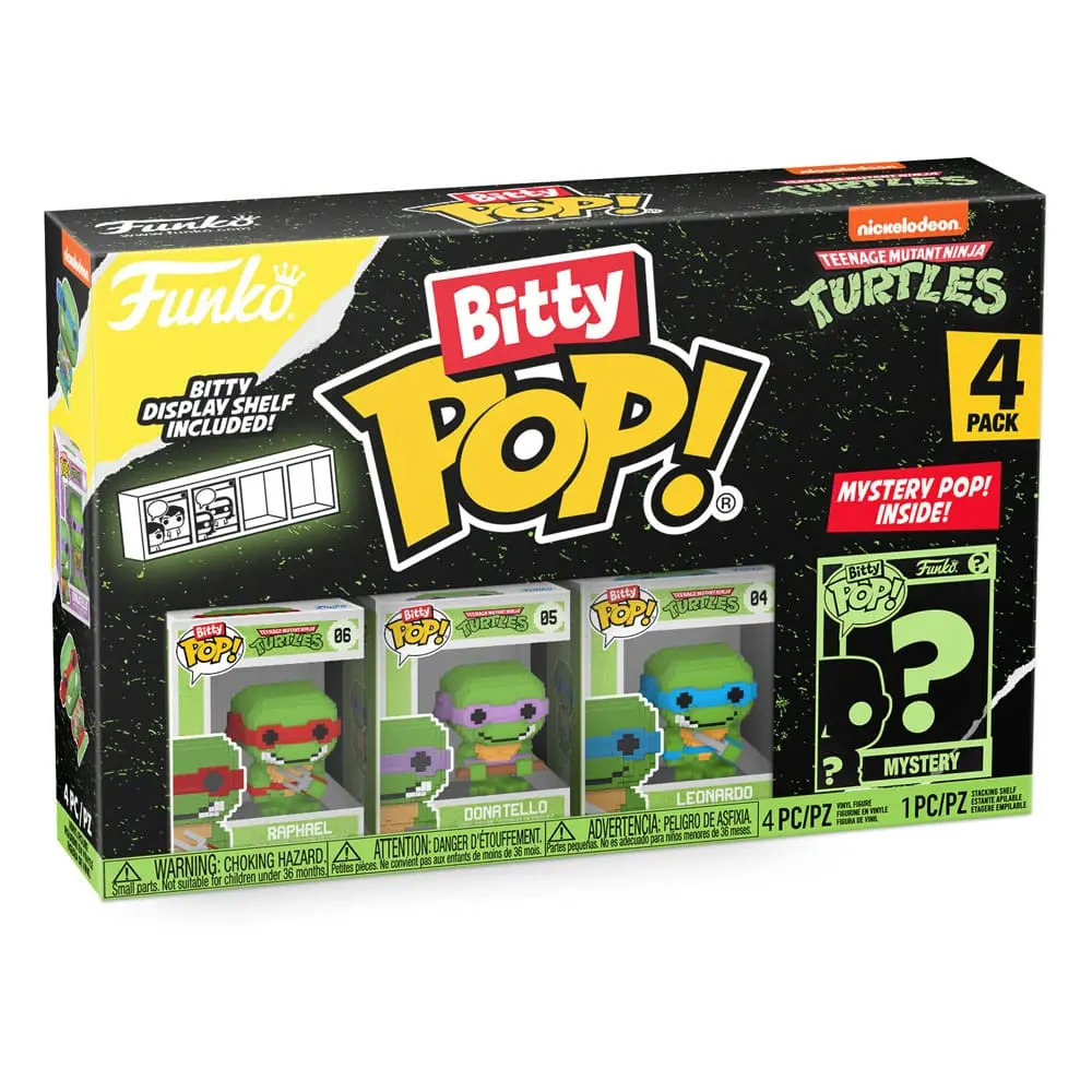 Teenage Mutant Ninja Turtles Bitty POP! Vinylová figúrka 4-Pack 8-Bit 2,5 cm produktová fotografia