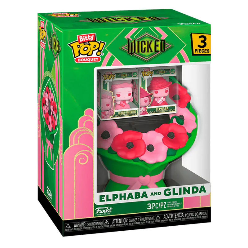 Bitty Funko POP figúrka Kytica Wicked Elphaba & Glinda Valentine produktová fotografia